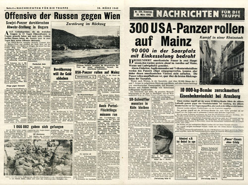 T.338, Nachrichten f�r die Truppe, Nr. 338, 20. M�rz 1945