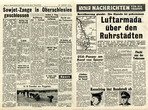 T.341, Nachrichten f�r die Truppe, Nr. 341, 23. M�rz 1945