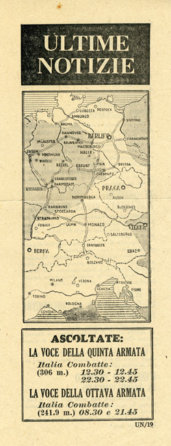 UN/19, ULTIME NOTIZIE, Numero 19, 20 Aprile, 1945 - IN OCCIDENTE: LIPSIA ESPUGNATA