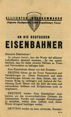 WG.34, An die deutschen Eisenbahner