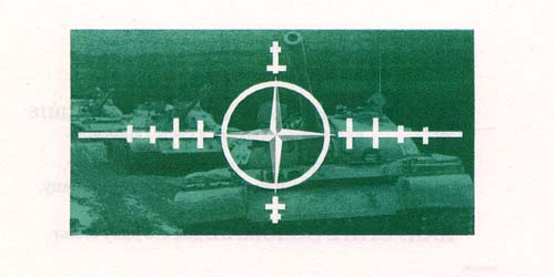 Leaflet 03-Q-02-L003, "Attention Serbian Forces. You are a NATO target"