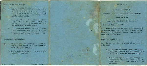 Aden Emergency Rules of Engagement