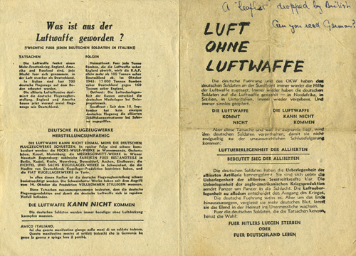 G.V., Luft ohne Luftwaffe