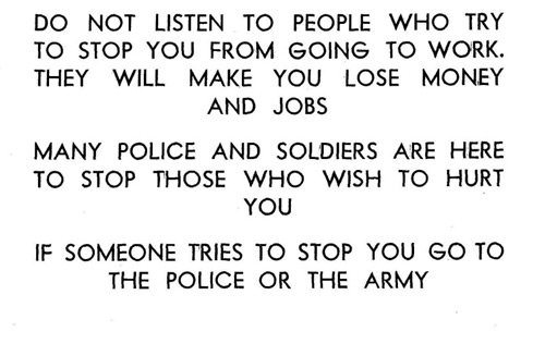 Do not listen� Rhodesian propaganda leaflet