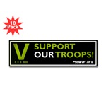 PsyWar.Org Support our troops bumper sticker 10 pack