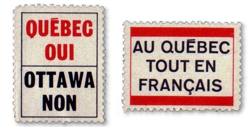 Pro-Quebec Propaganda Stamps