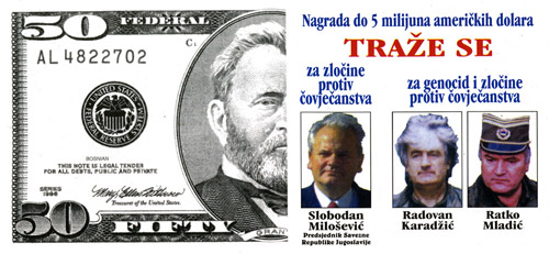 Reward for Slobodan Milosevic, Radovan Karadzic, and Ratko Mladic